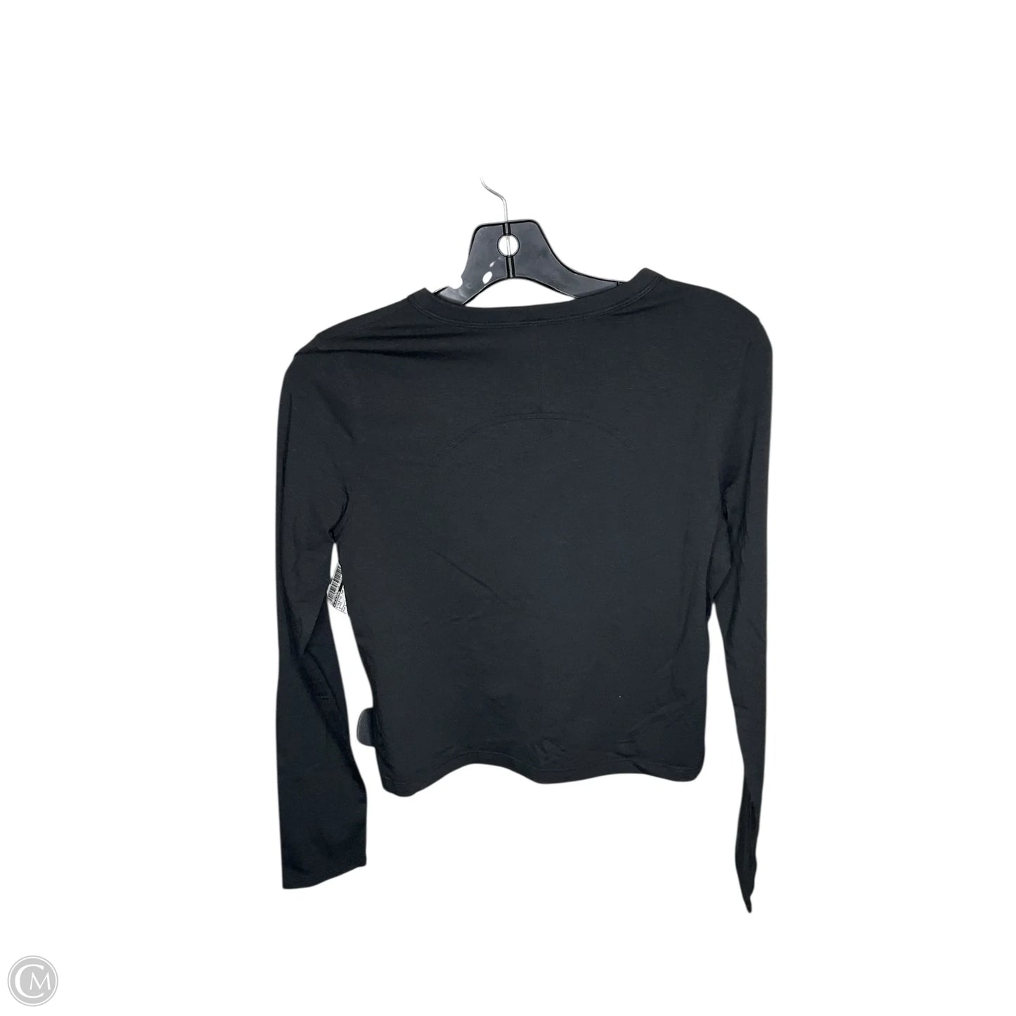Athletic Top Long Sleeve Crewneck By Lululemon In Black, Size: 2