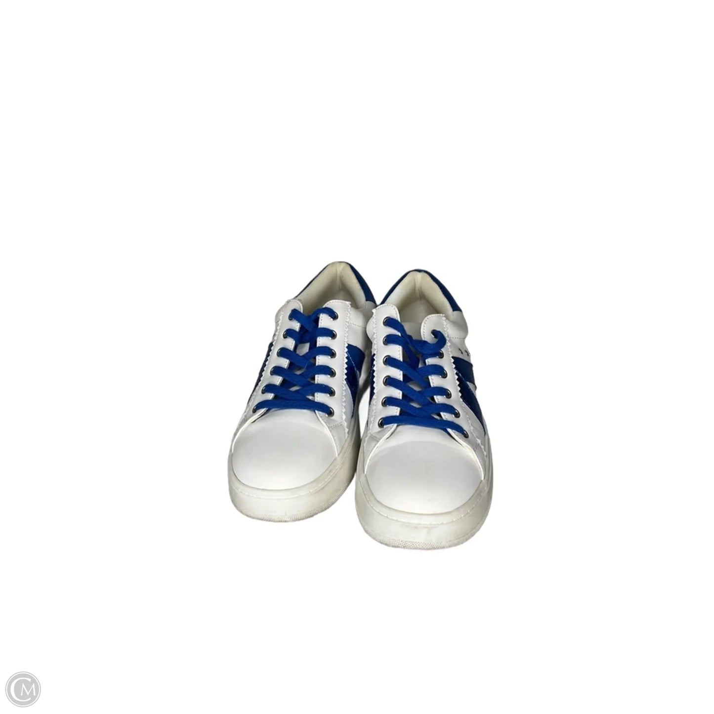 Shoes Sneakers By Corkys In Blue & White, Size: 9