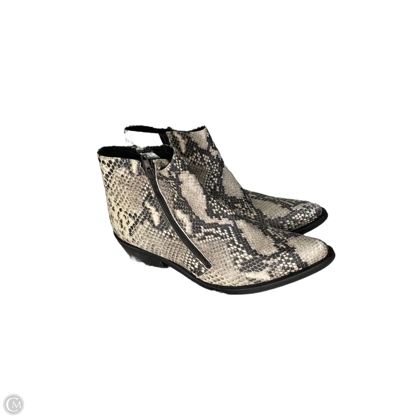 Boots Ankle Heels By Free People In Snakeskin Print, Size: 7.5