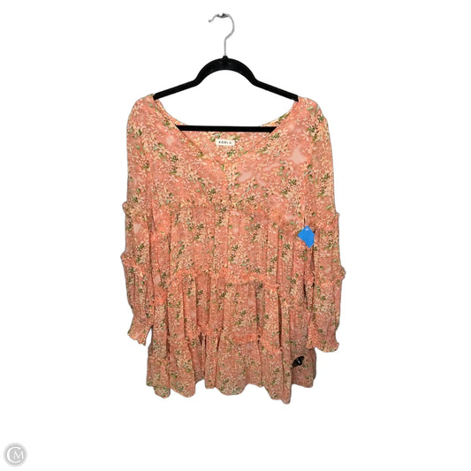 Dress Casual Midi By Kori America In Coral, Size: M