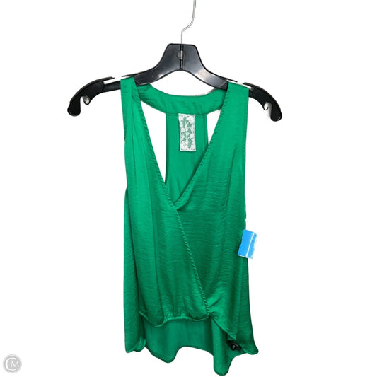 Top Sleeveless By Sadie & Sage In Green, Size: L