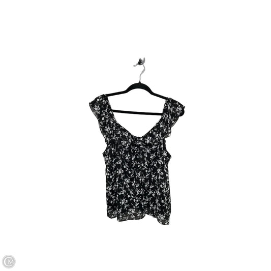 Top Sleeveless By Cato In Black, Size: Xl