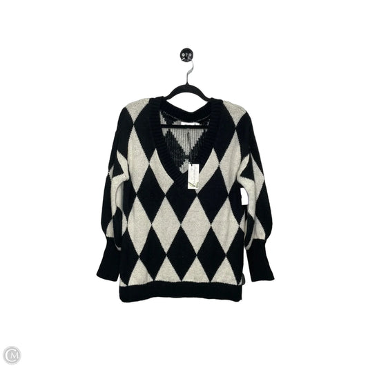Sweater By Kensie In Black & White, Size: M