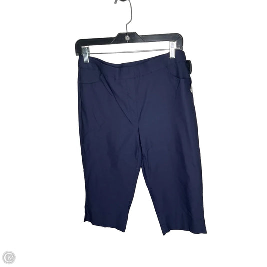 Pants Cropped By Alfred Dunner In Navy, Size: 6p