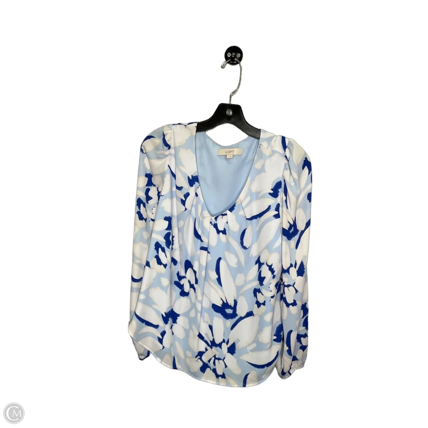 Top Long Sleeve By Loft In Blue, Size: S
