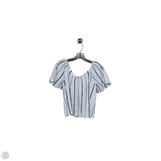 Top Short Sleeve By Loft In Blue, Size: Xs