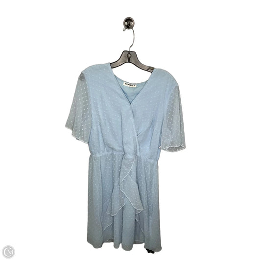 Dress Casual Midi By Clothes Mentor In Blue, Size: L