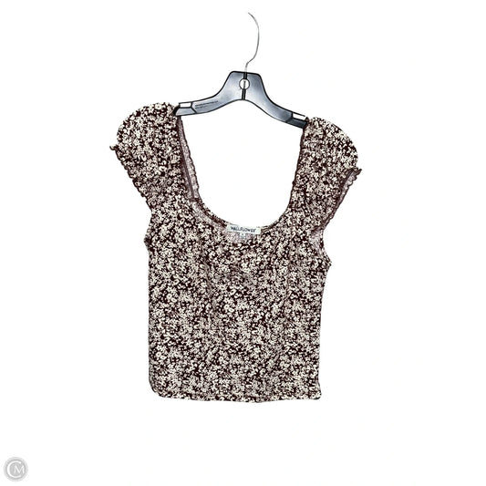 Top Short Sleeve By Wallflower In Floral Print, Size: Xl