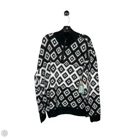 Sweater By Clothes Mentor In Black & White, Size: 2x