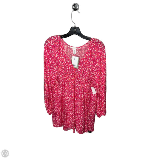 Dress Casual Midi By H&m In Pink, Size: Xs