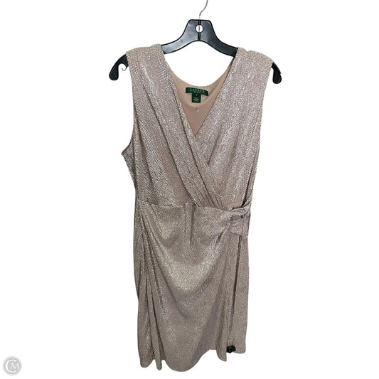 Dress Party Long By Ralph Lauren In Pink, Size: 16