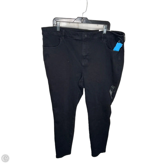 Jeans Straight By American Eagle In Black, Size: 22