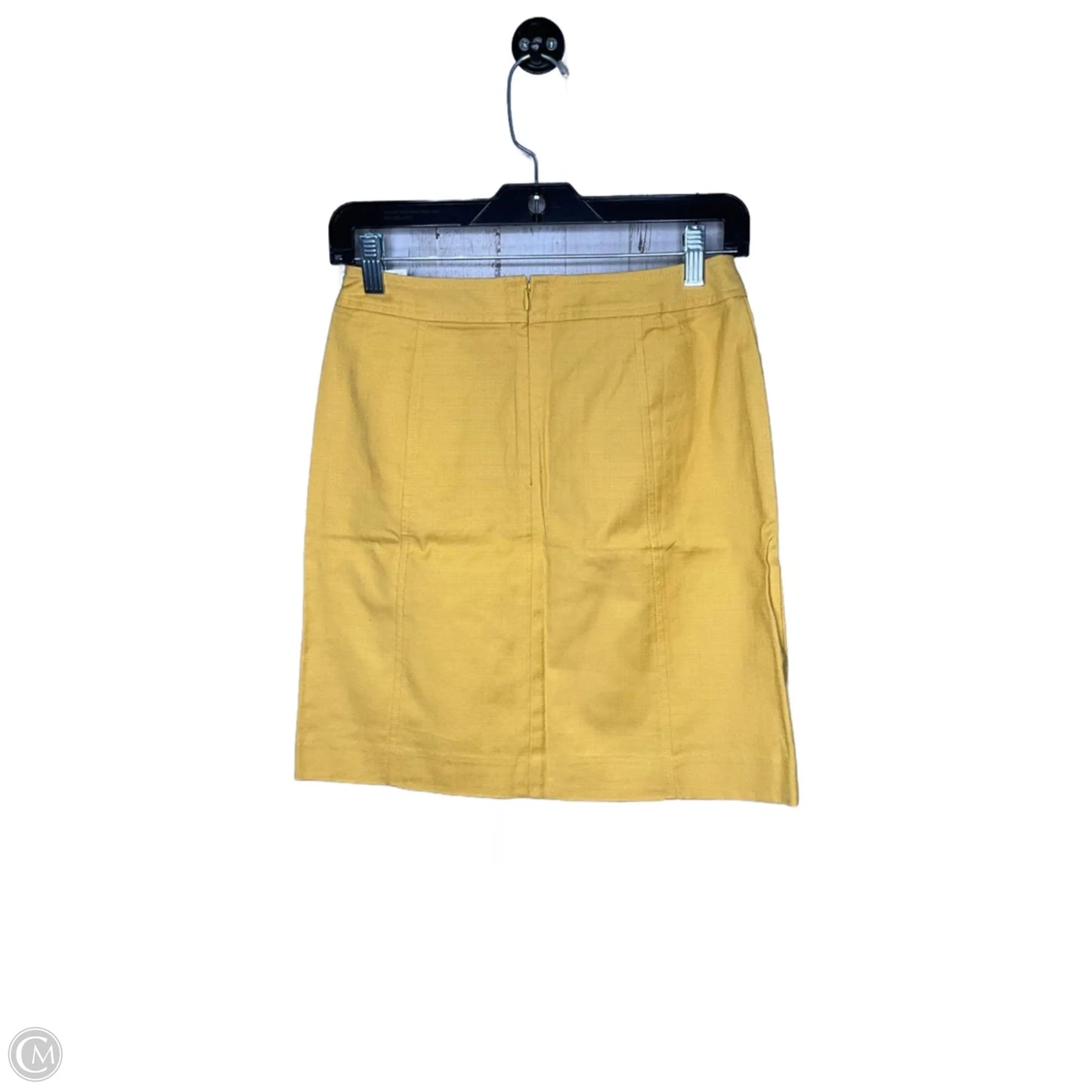 Skirt Midi By Loft In Yellow, Size: 0p