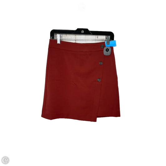 Skirt Midi By Loft In Red, Size: 0p