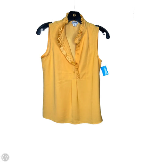 Top Sleeveless By J. Crew In Yellow, Size: 0