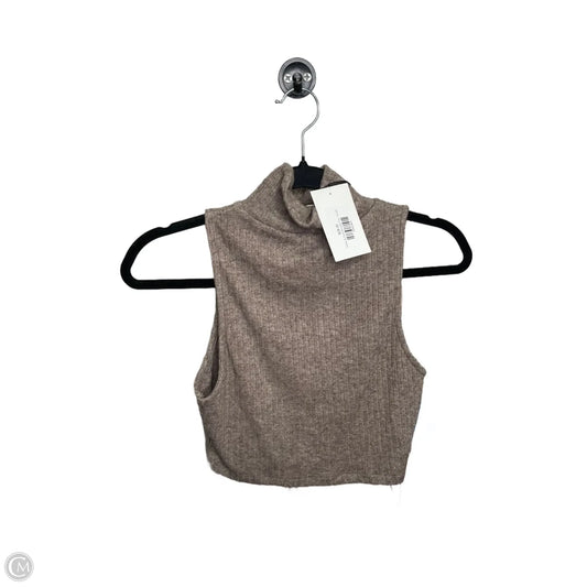 Top Sleeveless By Clothes Mentor In Brown, Size: S