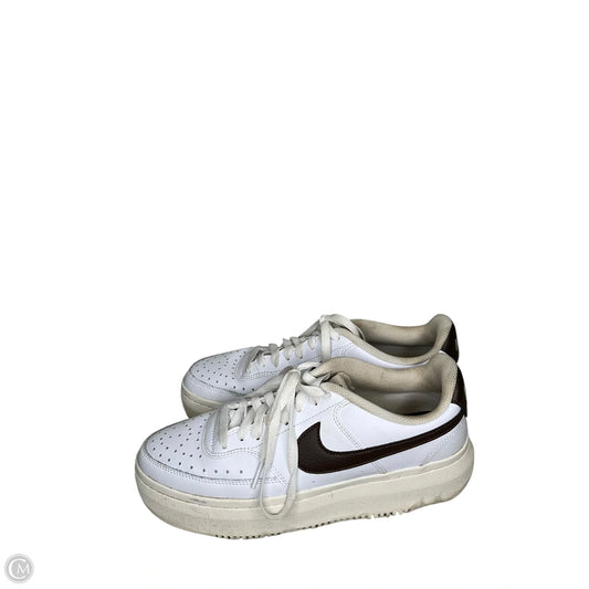 Shoes Sneakers By Nike In Brown & White, Size: 11