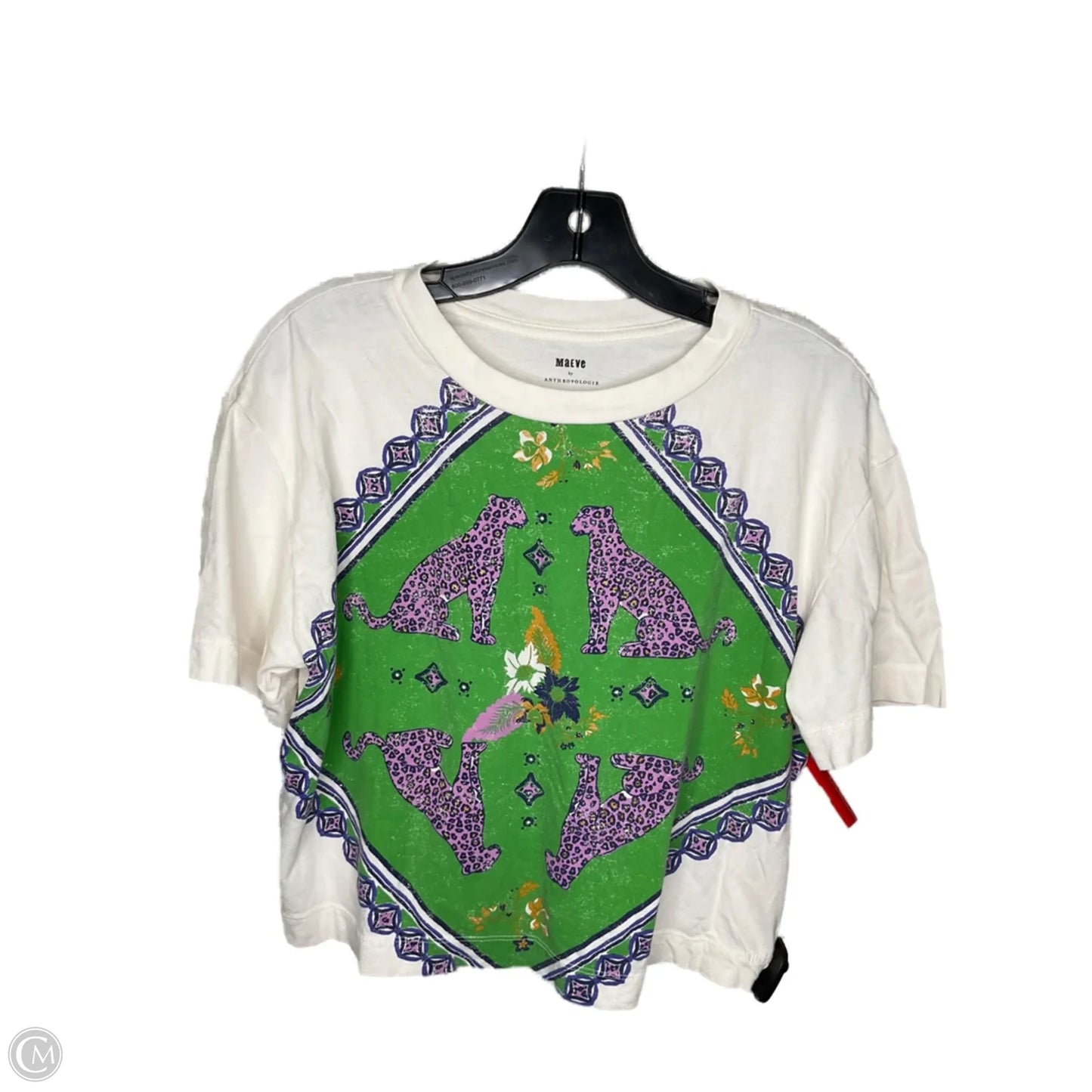 Top Short Sleeve By Maeve In White, Size: M