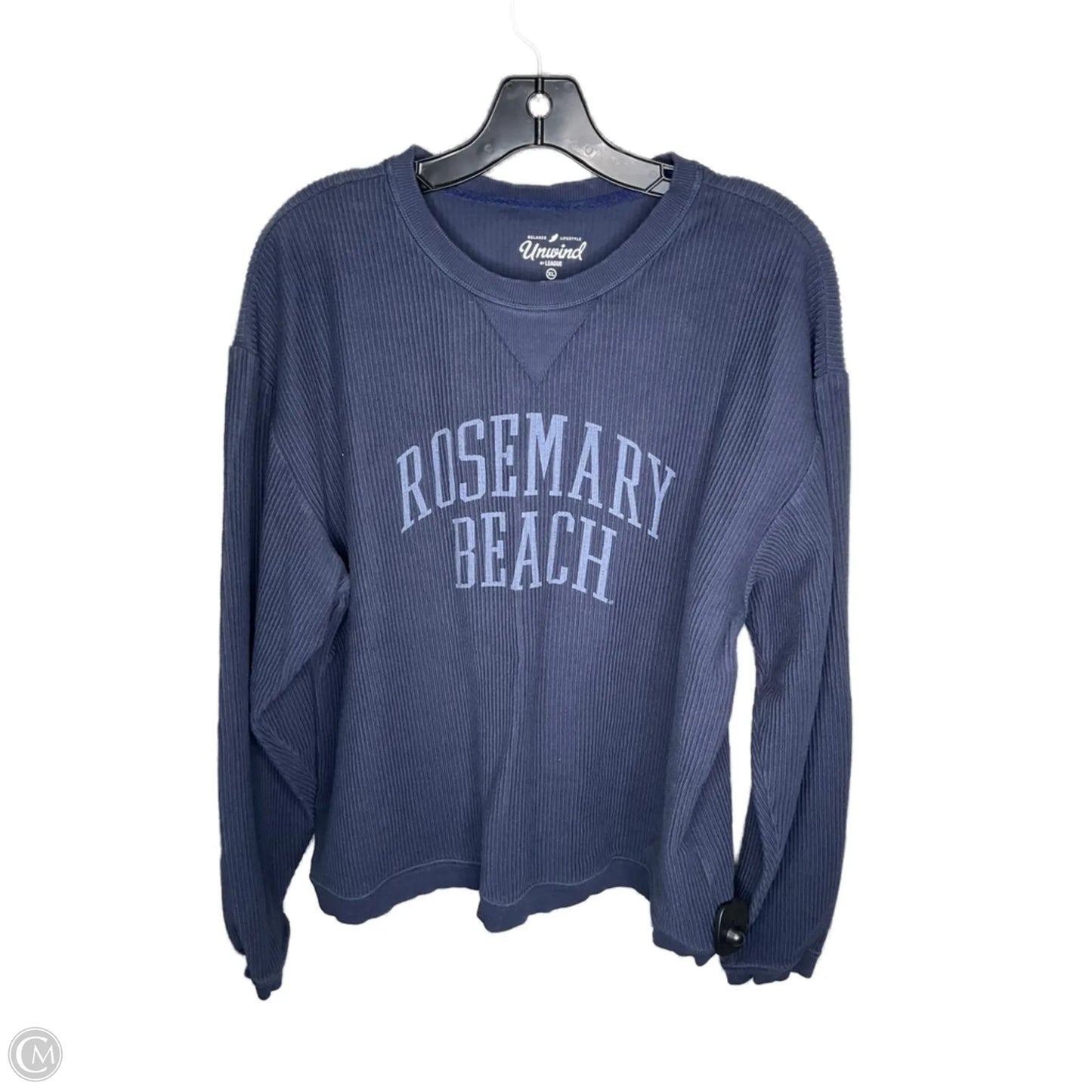 Sweatshirt Crewneck By Clothes Mentor In Blue, Size: Xl