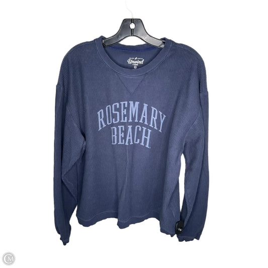 Sweatshirt Crewneck By Clothes Mentor In Blue, Size: Xl