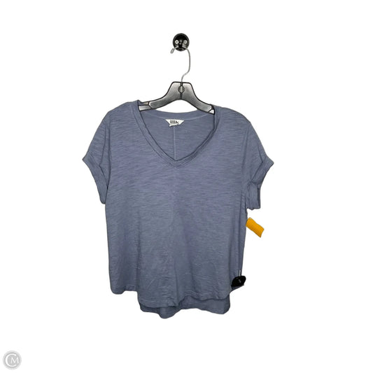 Top Short Sleeve By Eddie Bauer In Blue, Size: M