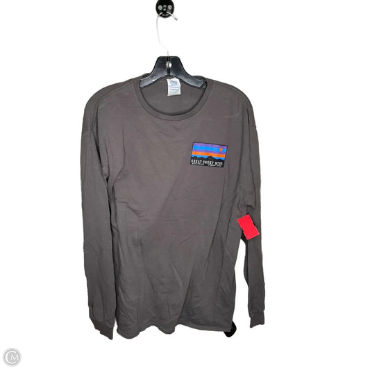 Top Long Sleeve By Clothes Mentor In Grey, Size: L