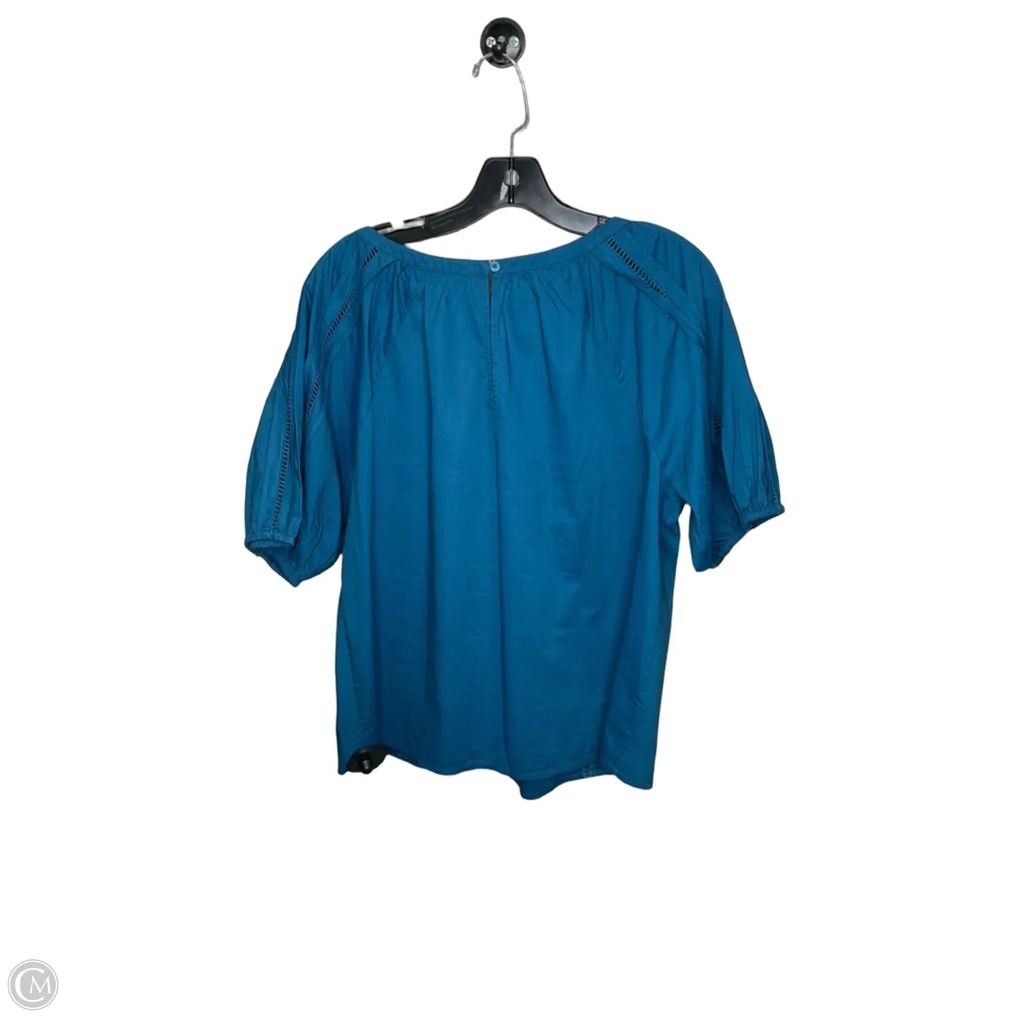 Top Short Sleeve By Loft In Teal, Size: M
