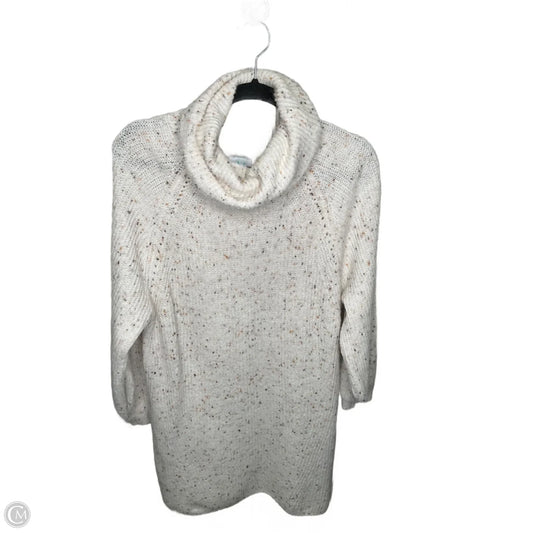 Dress Sweater By Clothes Mentor In Cream, Size: Xl