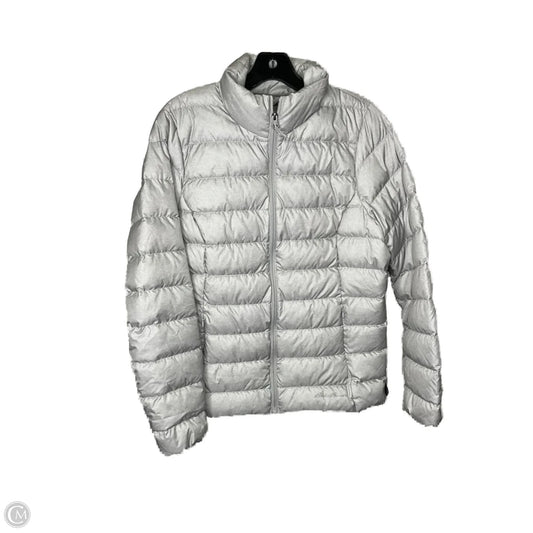 Jacket Puffer & Quilted By Eddie Bauer In Grey, Size: M