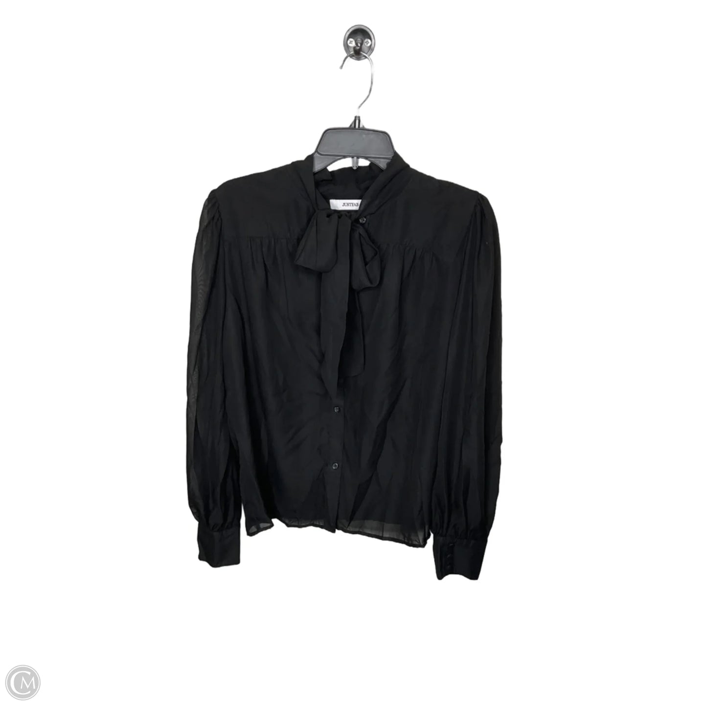 Top Long Sleeve By Just Fab In Black, Size: Xl