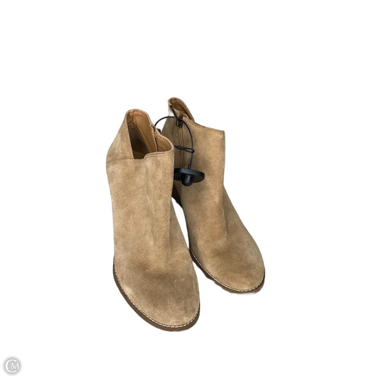 Boots Ankle Heels By Lucky Brand In Beige, Size: 10
