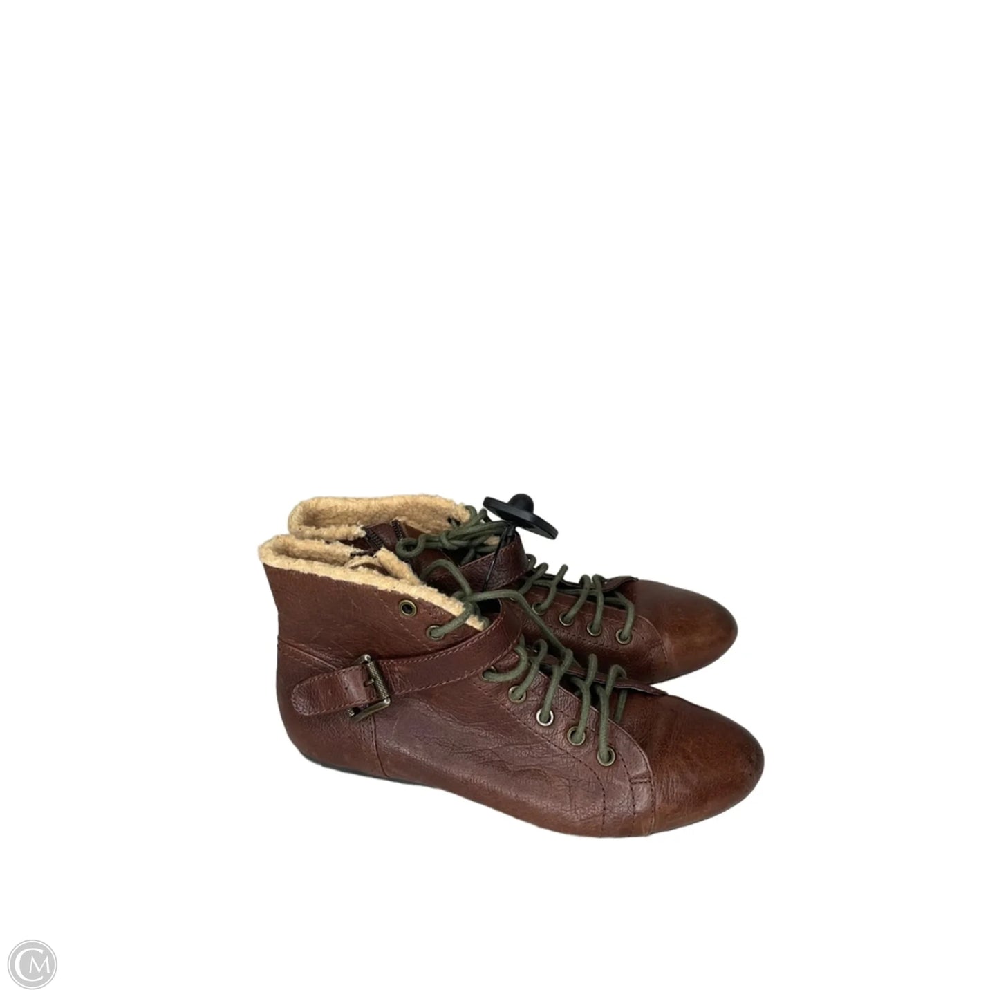 Boots Ankle Flats By Gianni Bini In Brown, Size: 8