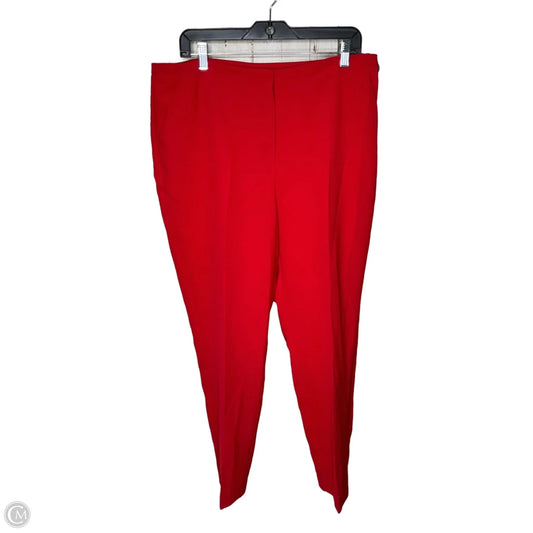 Pants Dress By Chicos In Red, Size: L
