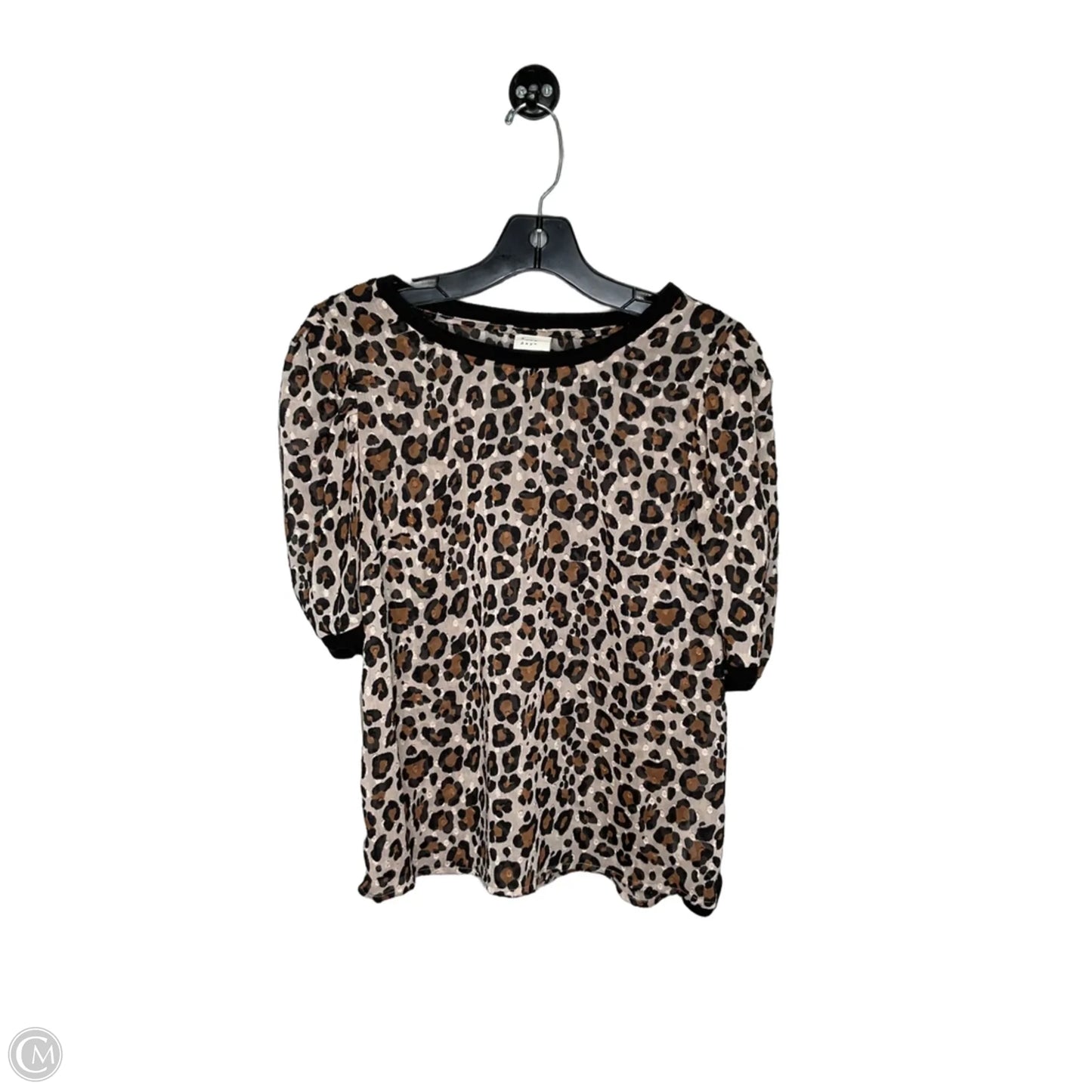 Top Short Sleeve By A New Day In Animal Print, Size: S