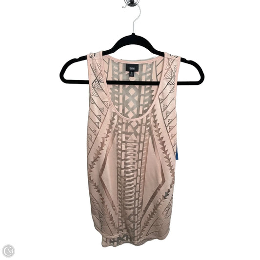 Top Sleeveless By Clothes Mentor In Beige, Size: S