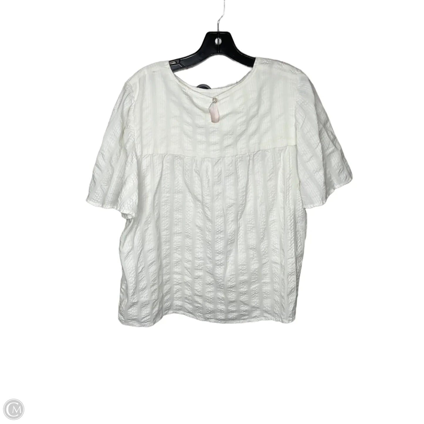 Top Short Sleeve By Clothes Mentor In Floral Print, Size: Xl