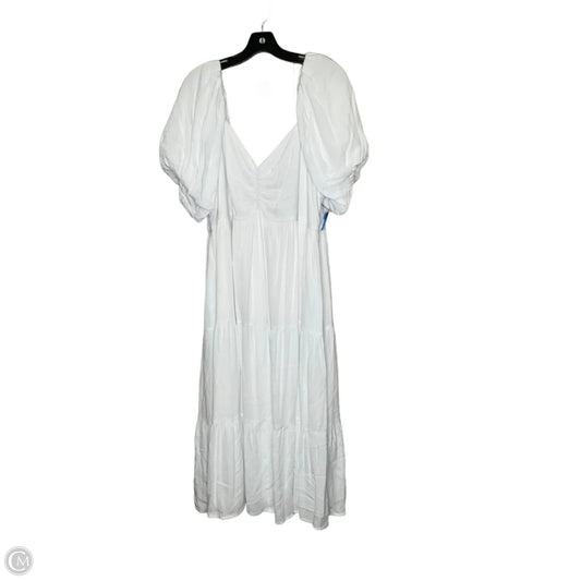 Dress Casual Maxi By Arula In White, Size: 2x