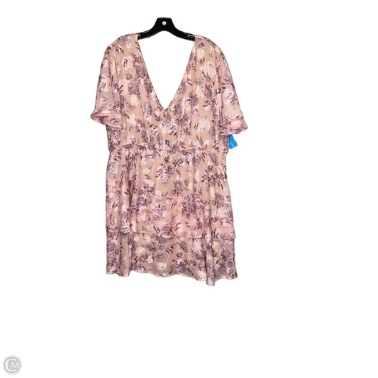 Dress Casual Short By Arula In Floral Print, Size: 1x