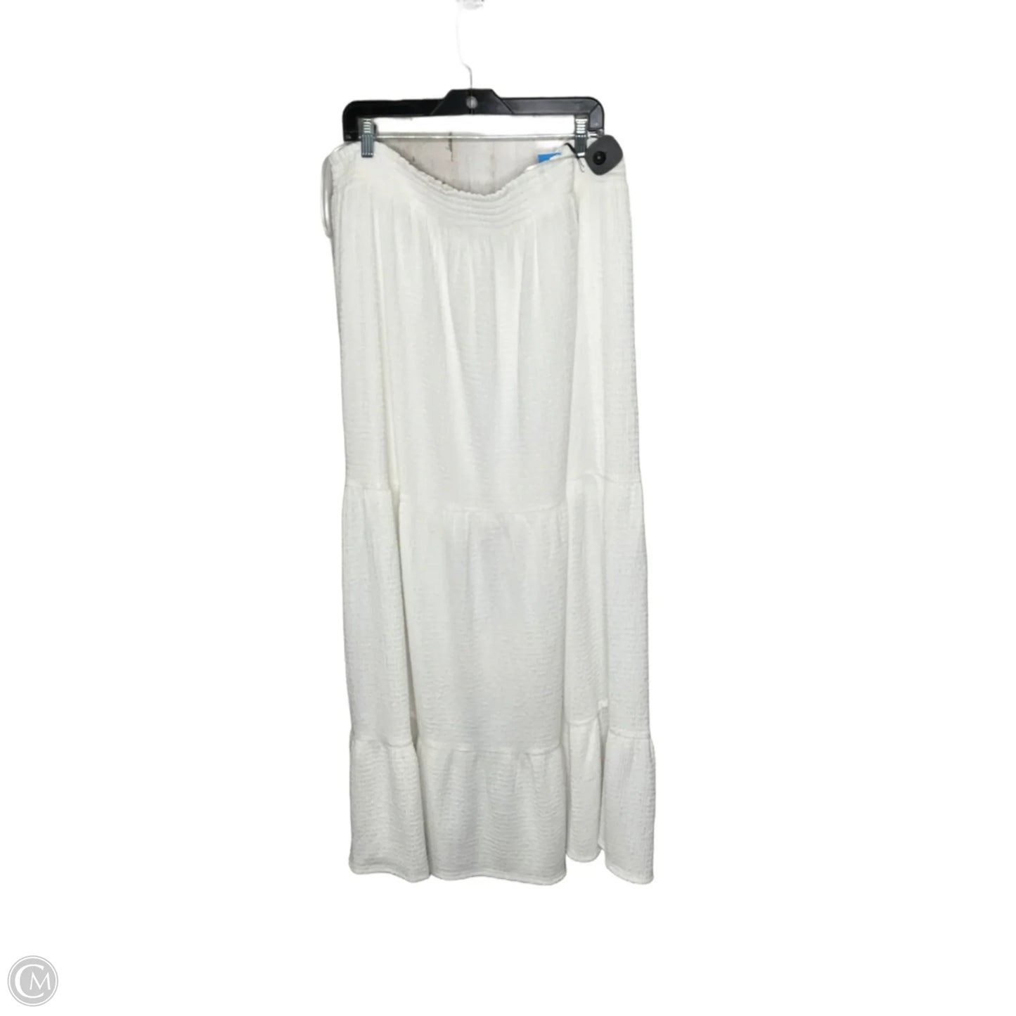 Skirt Maxi By Arula In White, Size: 2x
