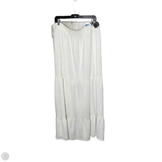 Skirt Maxi By Arula In White, Size: 2x