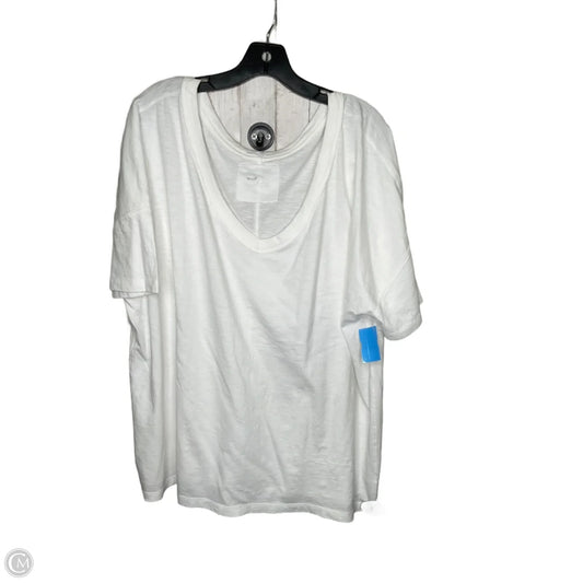 Top Short Sleeve By Aerie In White, Size: Xl