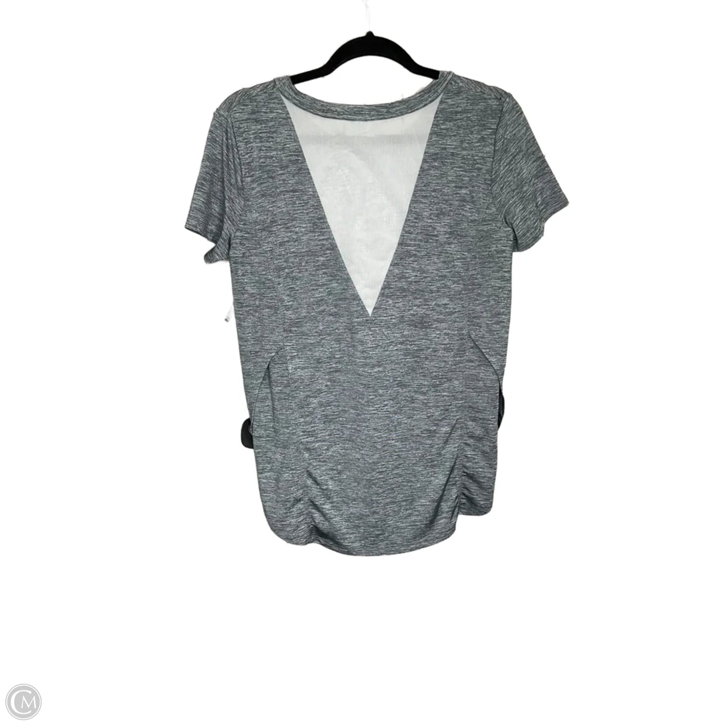 Athletic Top Short Sleeve By Athleta In Grey, Size: S