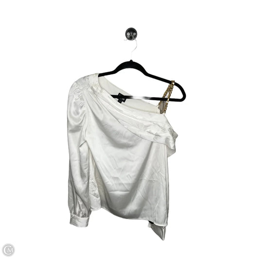 Top Long Sleeve By Clothes Mentor In White, Size: S