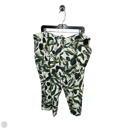 Shorts By Per Se In Floral Print, Size: 2x
