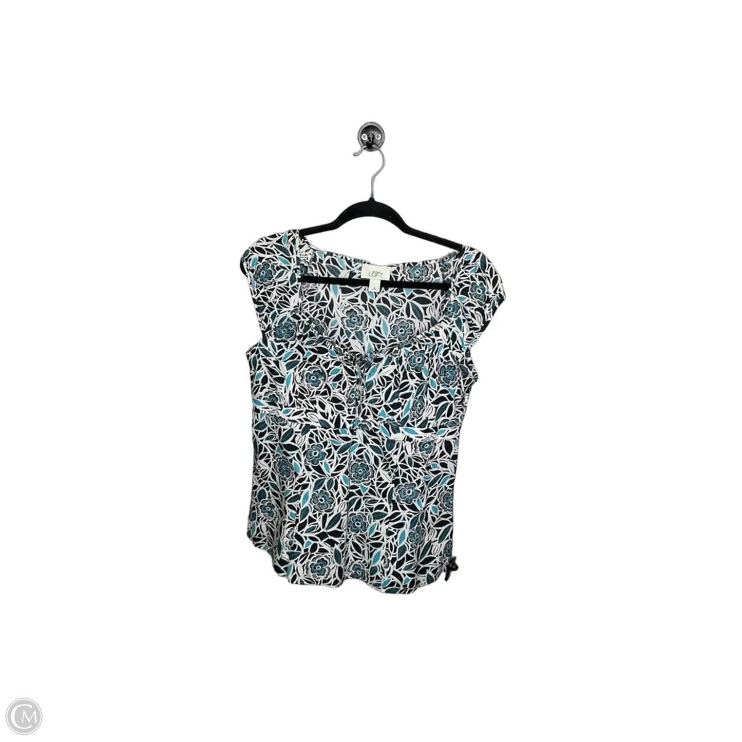Top Sleeveless By Loft In Floral Print, Size: 10