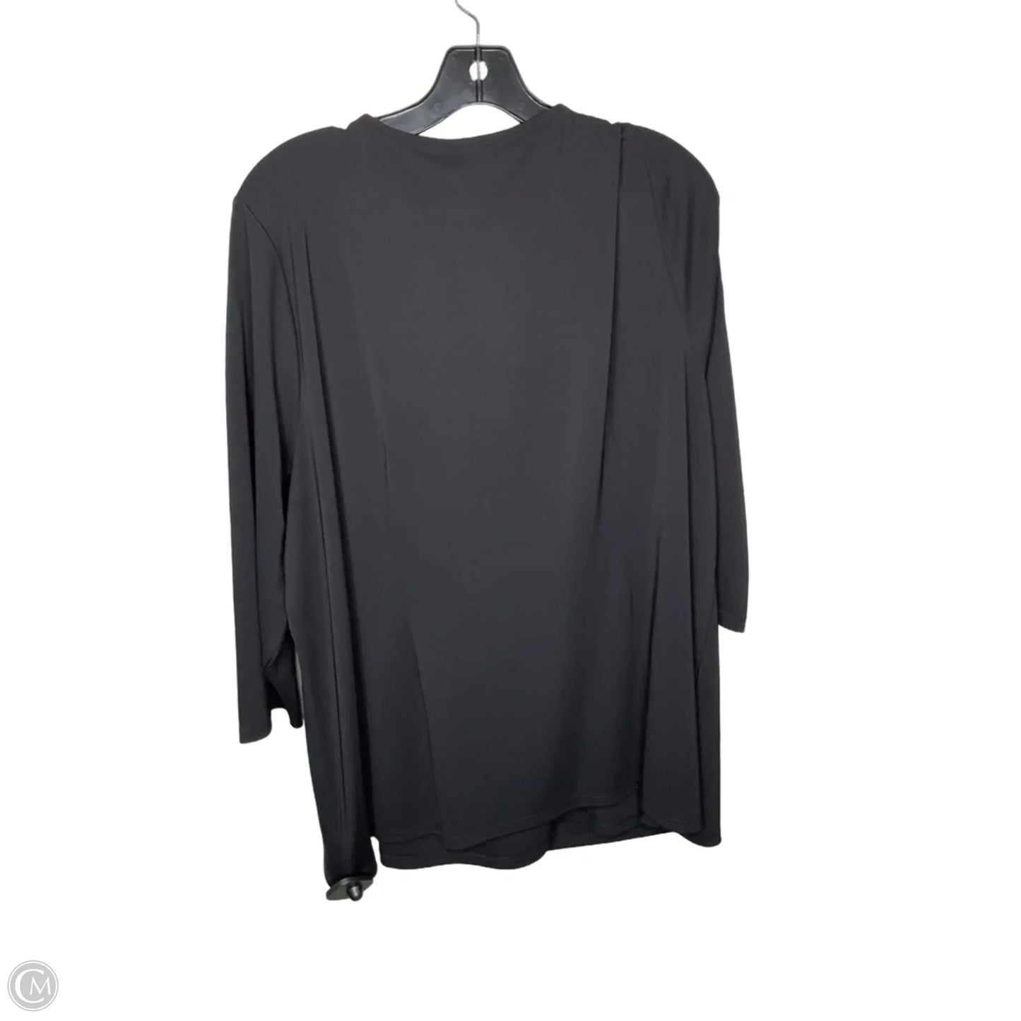 Blouse 3/4 Sleeve By Talbots In Black, Size: 3x