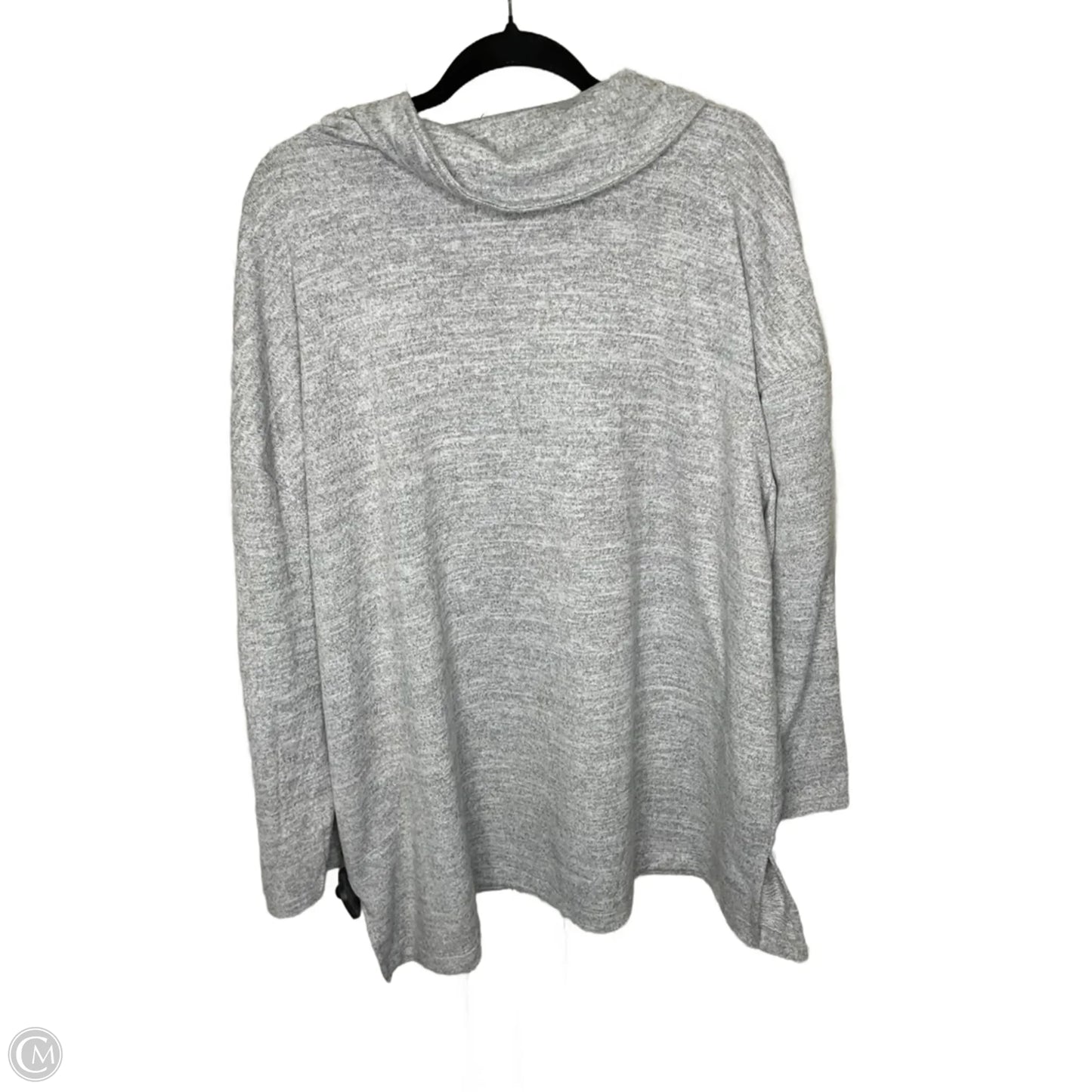 Sweatshirt Collar By Talbots In Grey, Size: 3x