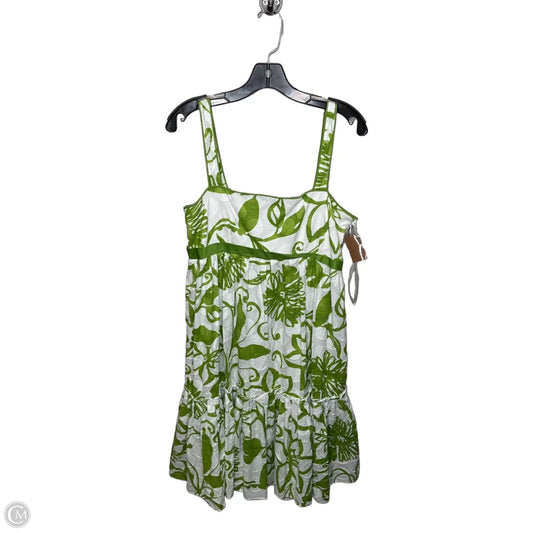 Dress Casual Short By Clothes Mentor In Green & White, Size: 12