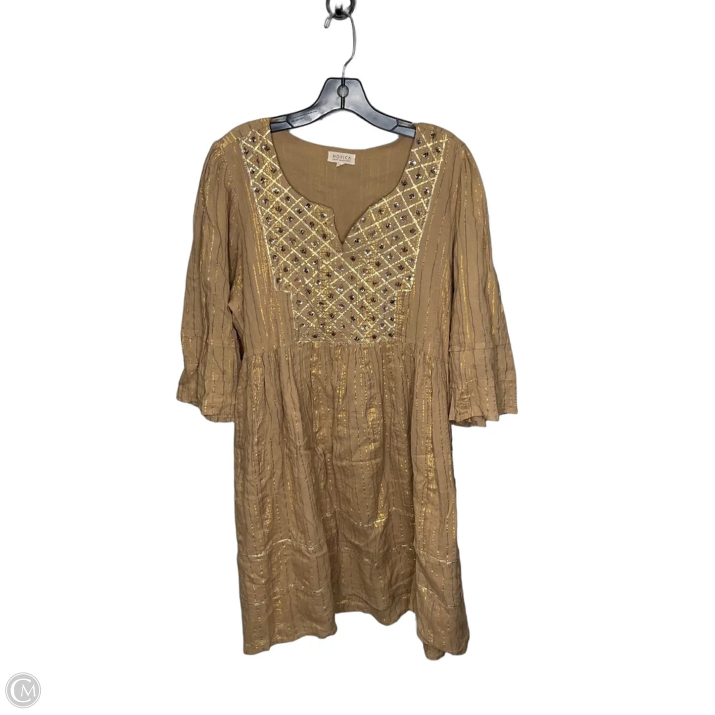 Dress Casual Short By Clothes Mentor In Beige, Size: L