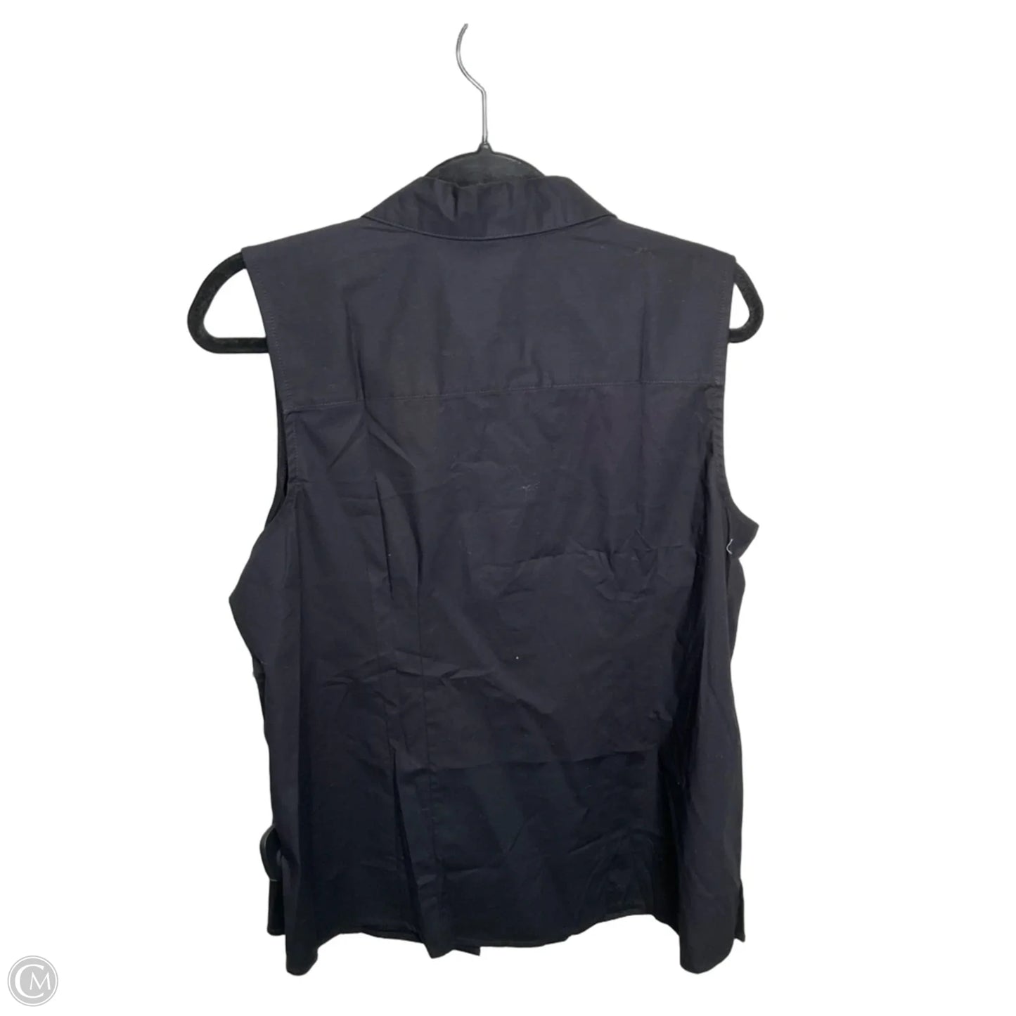 Top Sleeveless By Croft And Barrow In Black, Size: L